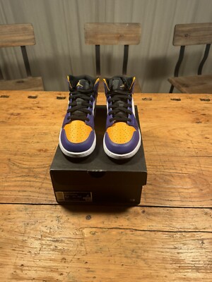 Nike Air Jordan 1 Mid Gs Lakers