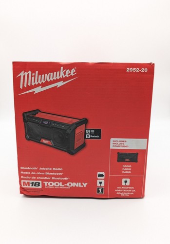 Milwaukee M18 Bluetooth Jobsite Radio - Tool Only (2952-20) AM/FM USB-C Charging - Picture 5 of 6