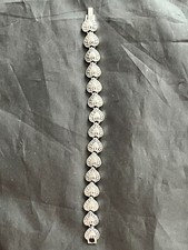 Adorable Silver Color Hearts Bracelet Anklet Fashion Jewelry NEW