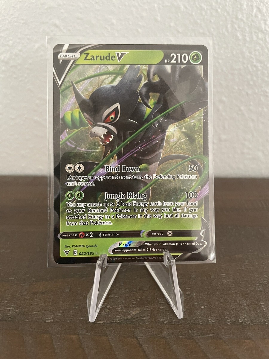 Zarude V Holo Full Art Vivid Voltage Pokemon Card 022/185 | eBay