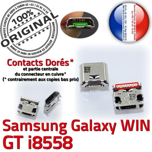 ORIGINAL Samsung Galaxy Win GT i8558 Connecteur charge à souder Micro USB Prise - Photo 2/5