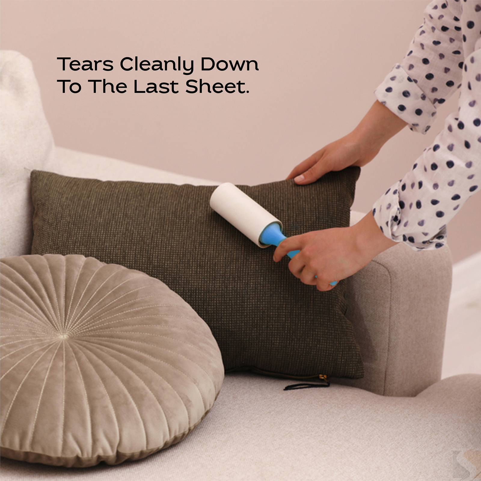 5 x 100 Sheets Per Roll Lint Roller Refills Rolls Pet Hair Fluff Dust