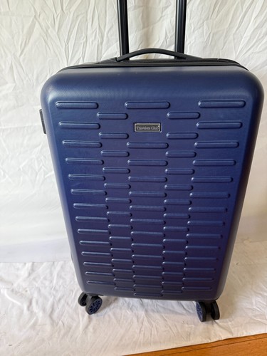 New TRAVELERS CLUB Shannon Hardside Luggage Blue 26" Medium Check In Expandable - Picture 2 of 8