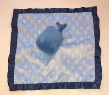 Cloud Island Blue Whale Satin Trim Security Blanket Lovey