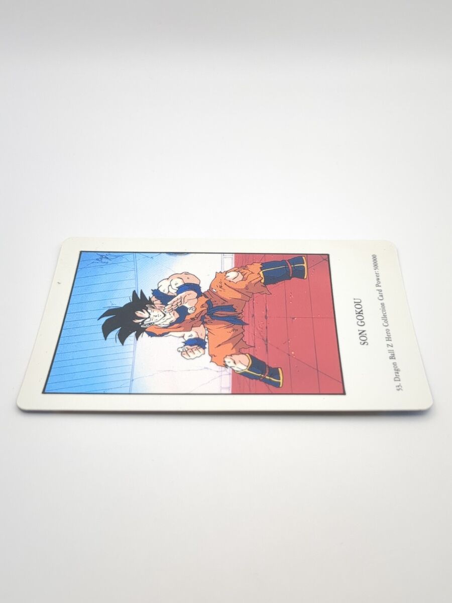 Son Goku #53 Dragon Ball Z Hero Collection Card Amada 1990s Son Goku #53 Dragon Ball Z Hero Collection Card Amada 1990s
