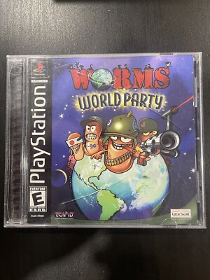 Worms World Party (Sony PlayStation 1, 2002) CIB - TESTED