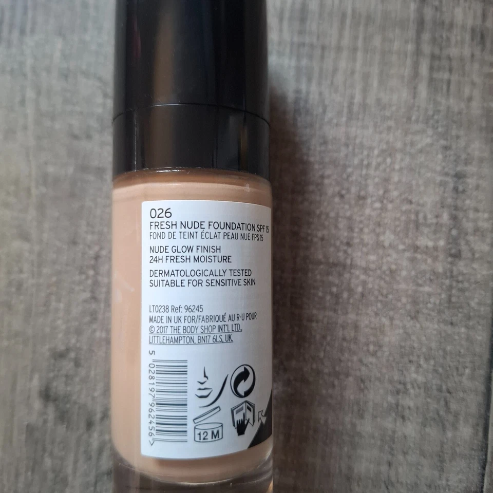 The Body Shop FIJI SAND 026 Fresh Nude Foundation 30ml New Rare FAST POSTAGE - Image 4 of 4