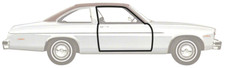 Oer Door Frame Weatherstrip Set For 1973-1979 Nova Apollo Ventura Omega Coupes