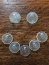 50 Clear Round 1" Vending Machine Capsules Empty Cases Gumball Toy Containers 