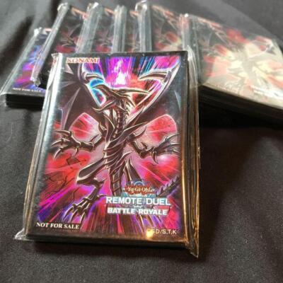 Yu-Gi-Oh Card Protector Red Eyes Black Dragon 2 Set 70 Sleeve Yugioh Remote  Duel | eBay