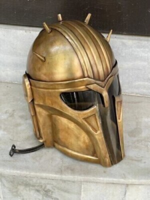 Medieval Steel Mandalorian Blacksmith Helmet Boba Fett Star Wars Decorative Gift
