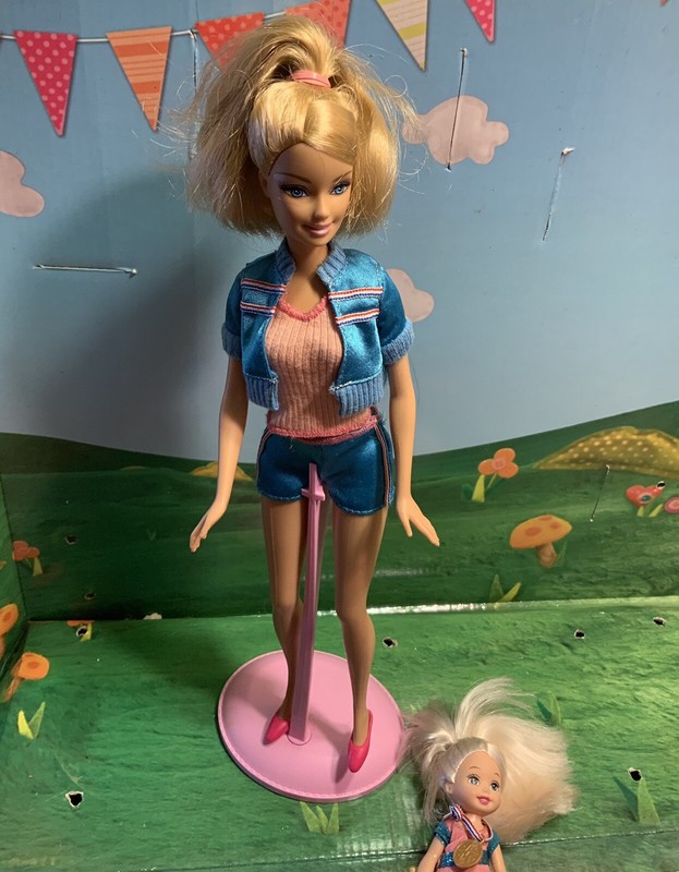 Barbie I Can Be A Gymnastics Coach with Kelly Mattel #N4887  2008 Complete