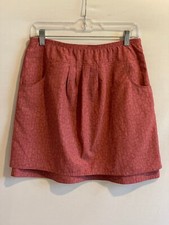 Woolrich Lighter Raisin Copper Mesh Lined Size Small Skirt Pockets Side Zip Hook