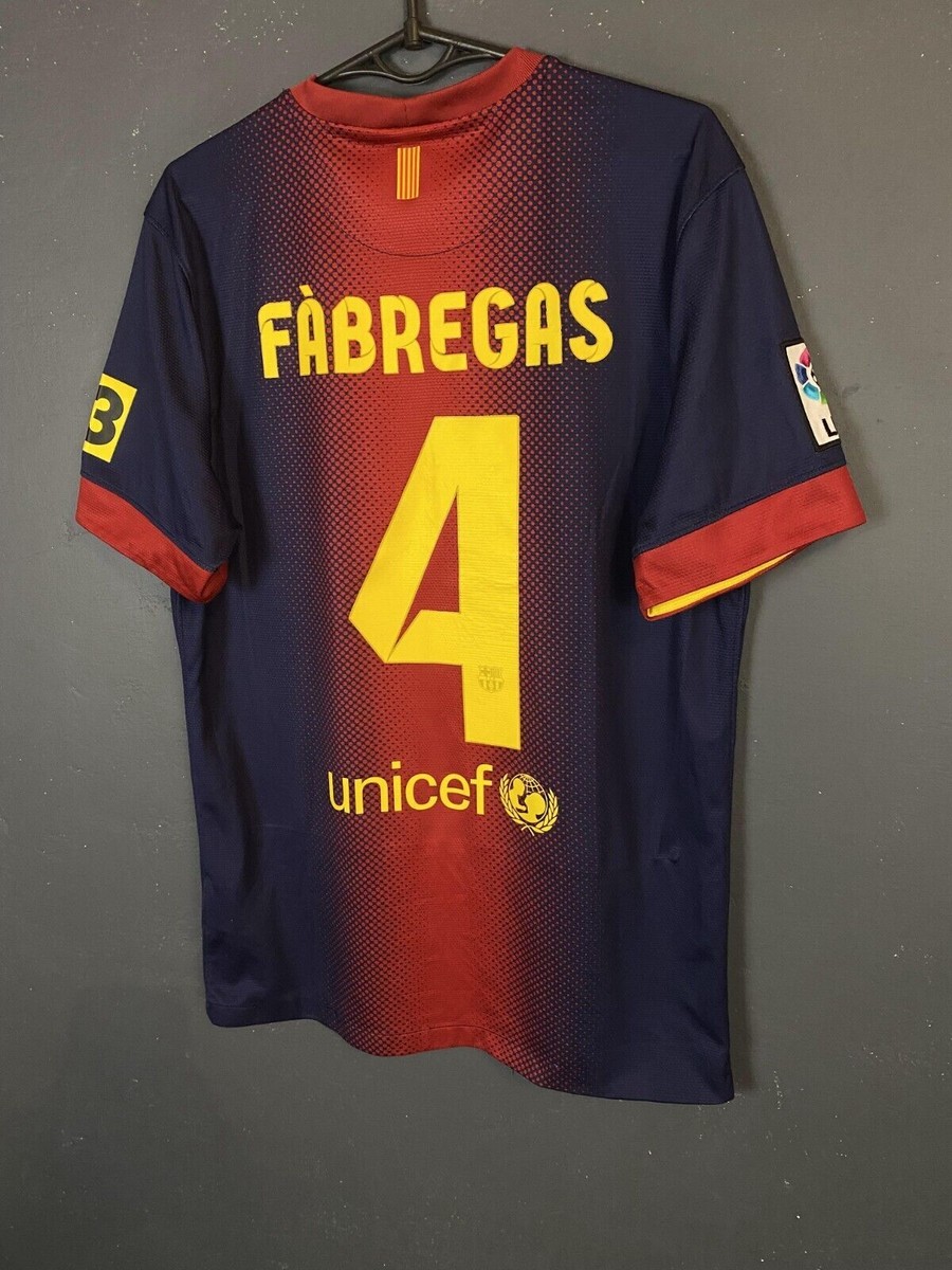 MENS FABREGAS FC BARCELONA 2012/2013 SOCCER FOOTBALL SHIRT JERSEY