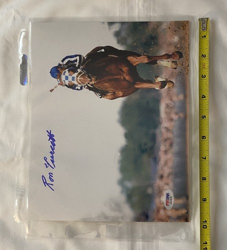 Secretariat 1973 Kentucky Derby Finish Photo 8x10 Signed Ron Turcotte PSA COA - Picture 4 of 4