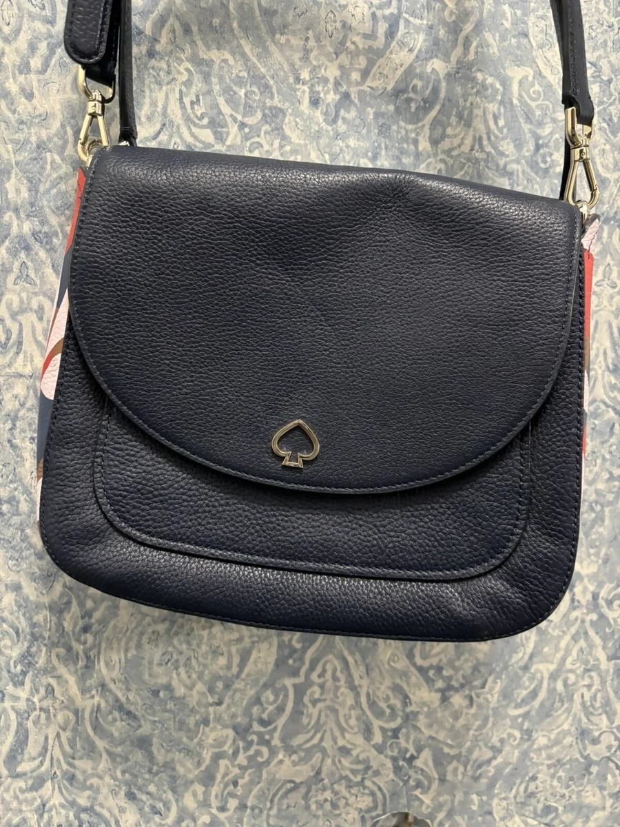 Kate Spade Navy Blue Multicolor Cross Body Purse