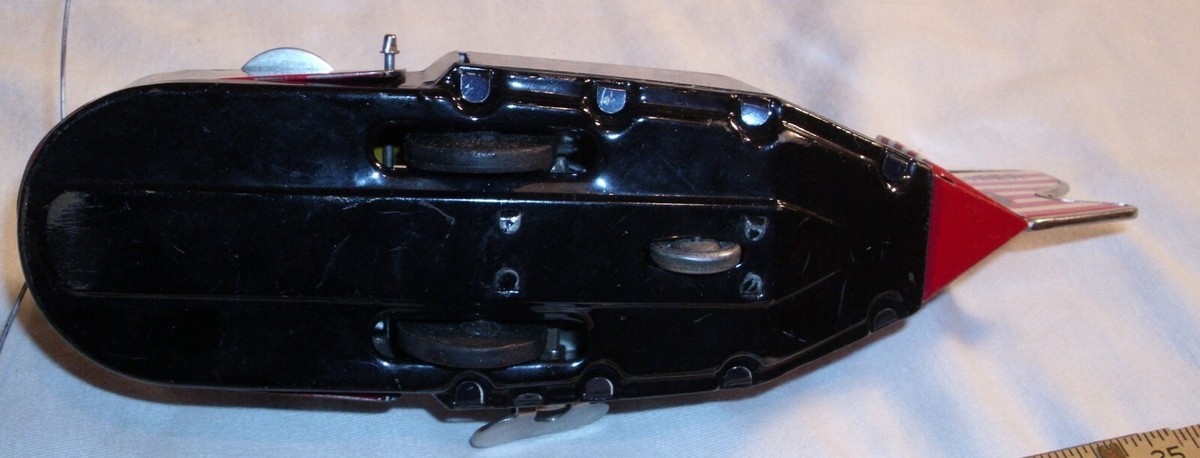 PIONEER PX-3 SPACE WHALE SPACE SHIP FURTURISTIC TIN WIND UP TOY