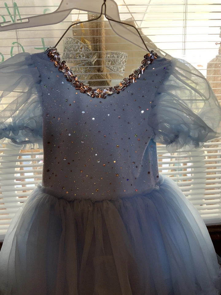 Weissman’s Style 3522 浅蓝色亮片装饰芭蕾舞服装 SC 仙女公主 — 第 4/4 张图片