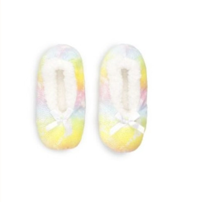 Girls Printed Tie Dye Fuzzy Babba Slipper Socks | eBay