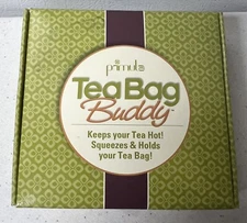 Primula Tea Bag Buddy - Keeps Tea Hot, Holds Tea Bag - Green Silicone NIB VFR10B