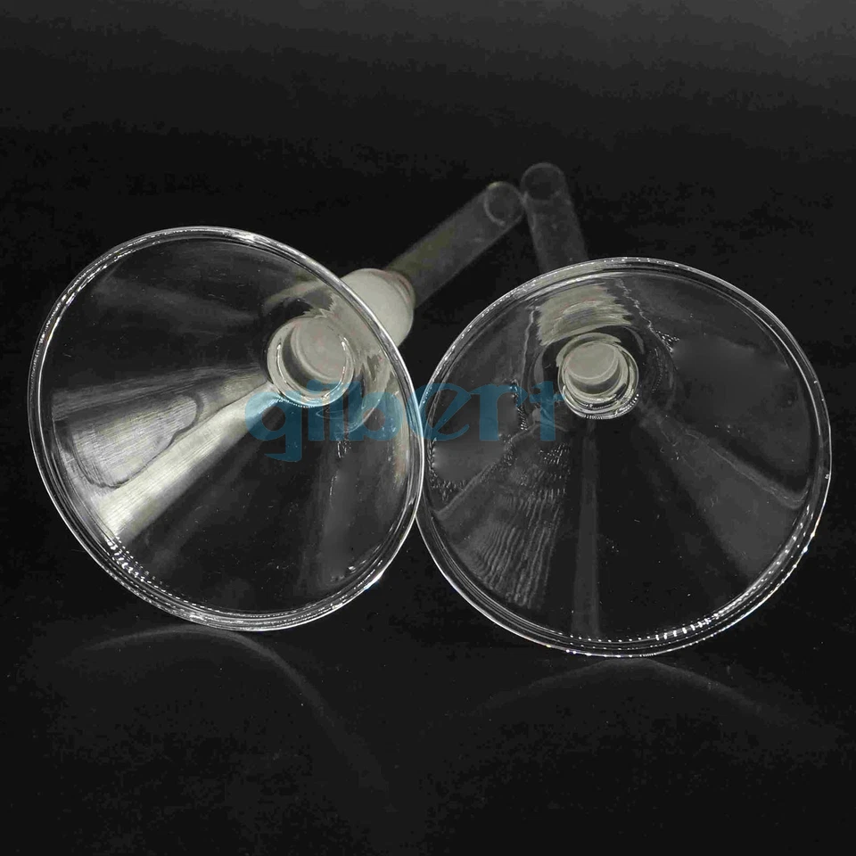 O/D 60/75/90/100mm 19/26 24/29 Joint Borosilicate Glass Powder Conical Funnel - Image 4 of 4