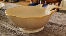 Lenox China Aegean Ivory Porcelain 24k Gold Accent Trim Candy Nut bowl/Dish