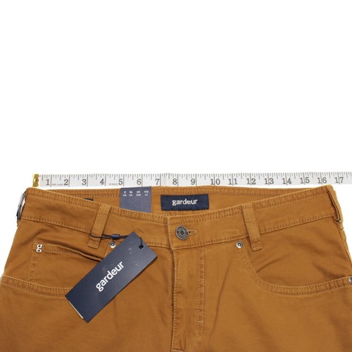 Gardeur NWT 5 Pocket Jean Cut Pants Size 32 US Bill-3 In Lt. Brown Cotton Blend - Picture 3 of 15