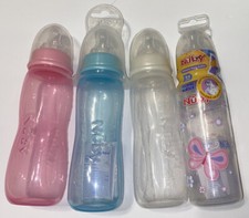 Nuby Standard Neck Bottles 3 pack 1 anti colic soft flex 8oz medium flow 4 