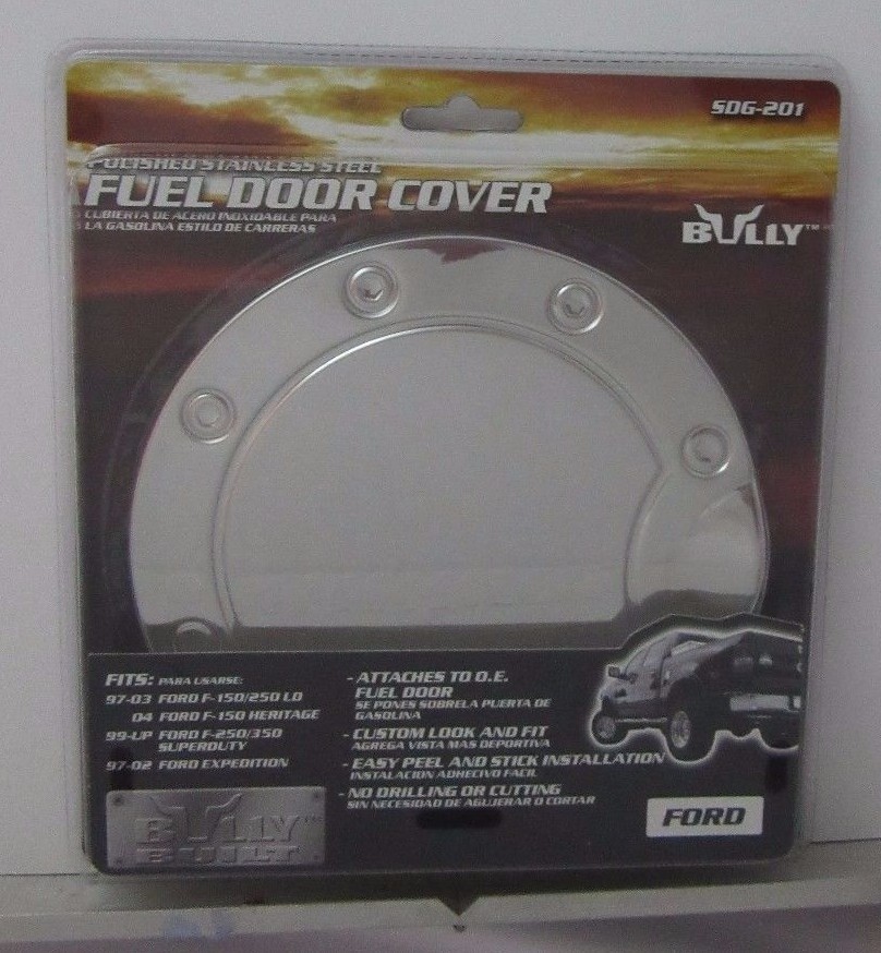 Polished Stainless Steel Gas Fuel Door Cover Ford Excursion Expedition