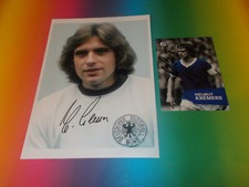 Helmut Kremers FC Schalke 04 signed autograph on 20x28 photo + postcard