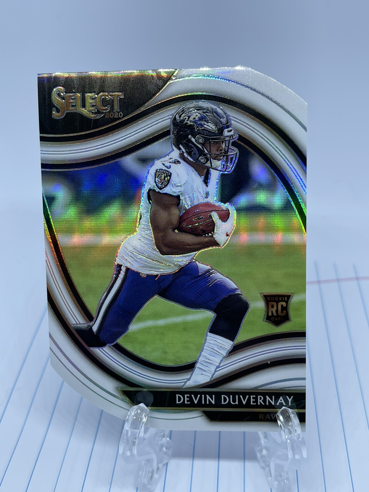 2020 Select White Field Level Die Cut Devin Duvernay