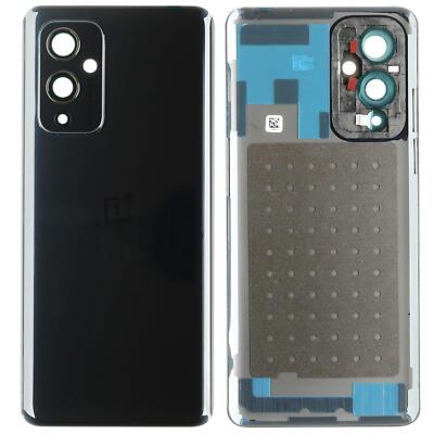 Oneplus 9 Gehäuse Back Cover Deckel Rückseite Kamera Linse Glas schwarz