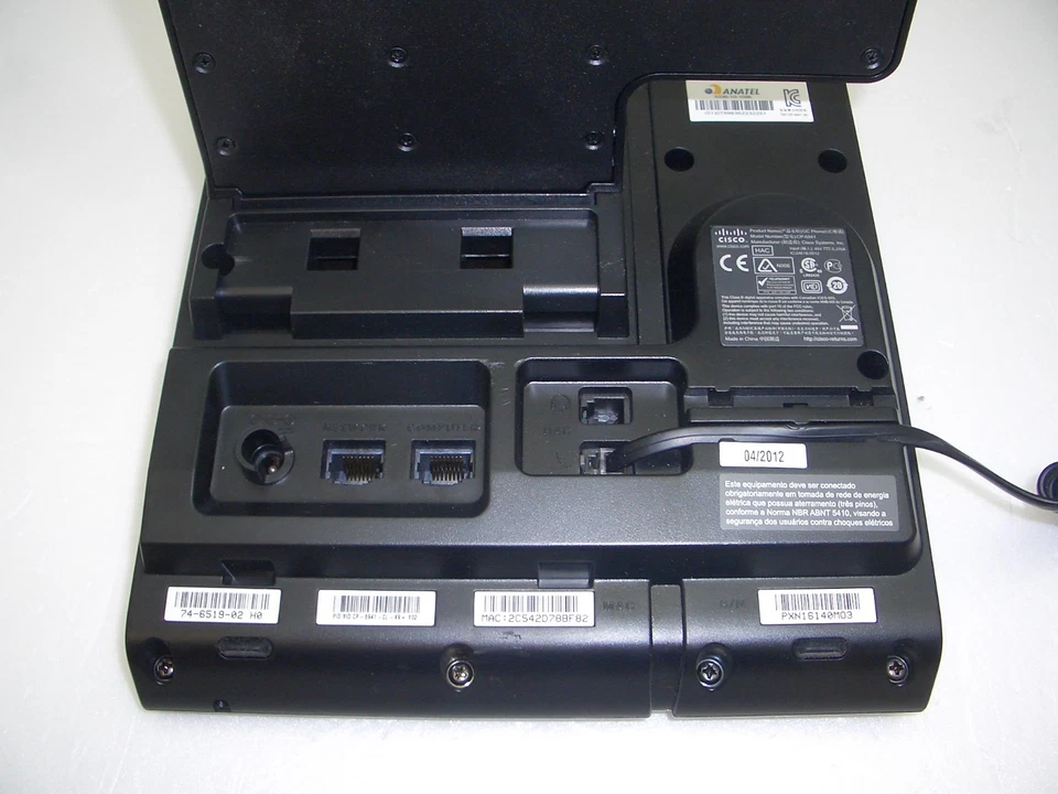 Cisco CP-6941 Charcoal Slimline Unified IP Phone CP-6941-CL-K9= V02 TESTED Okay - Image 3 of 4