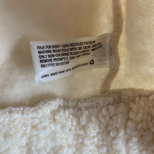 Universal Thread Pullover Womens XXL Faux Sherpa Button Snap Cream Sweatshirt - Picture 7 of 10