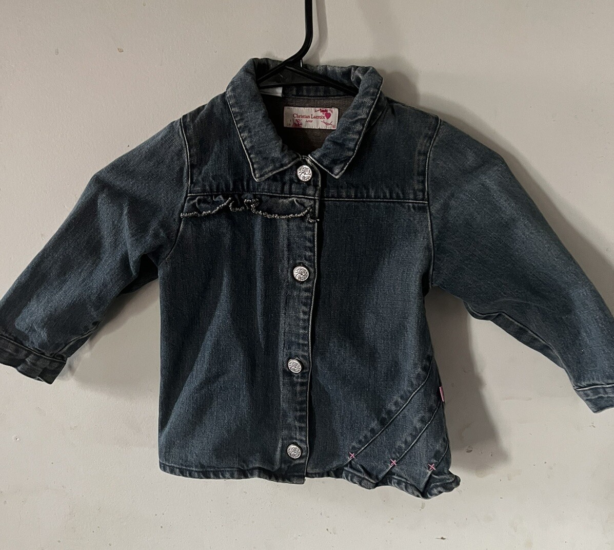 Christian Lacroix デニムジャケット　Denim jacket Christian Lacroix-sz 4/5-Jean Jacket-Designer-Couture-Logo
