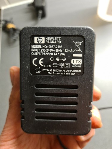 HP 0957-2195 Original Hewlett Packard Drucker Netzteil / AC Adapter.  UK