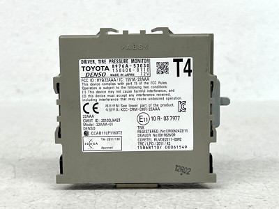 2015-2023 LEXUS RC350 TIRE PRESSURE MONITOR CONTROL MODULE UNIT OEM LOT2485