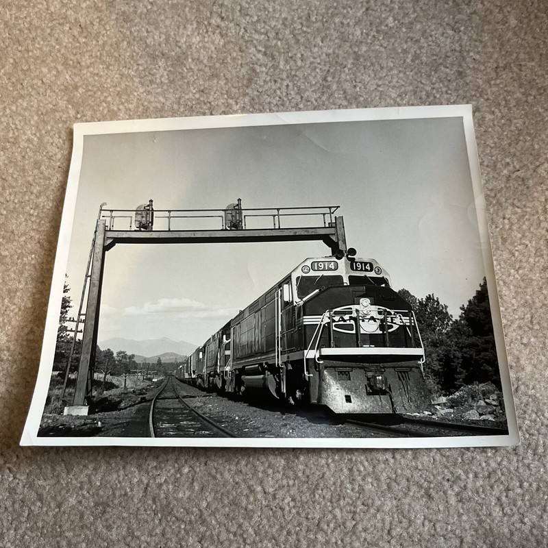 Vintage Photograph 40-218 Original Santa Fe Railway Photo Engine 1914 8x10