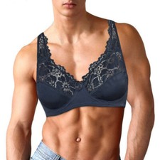 Sissy Transgender Men Bra Lace Bralette Feminine Brassiere Crossdresser Lingerie