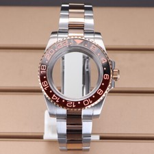 40mm Watch Cases Strap Modify gmt Mods Sapphire 28.5mm Dial For Seiko Nh35 36 38