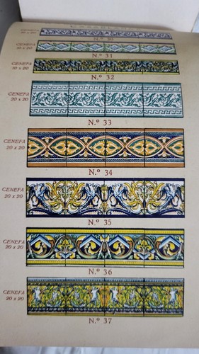 ANTIGUO CATALOGO AZULEJOS MANISES - Imagen 9 de 11