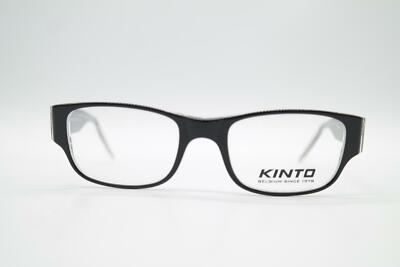 KINTO 9842 Noir Transparent Ovale Monture De Lunettes Lunettes Neuves - Main Image