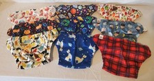 Mama Koala Set of Nine Stay-Dry Reusable Cloth Pocket Diapers w/ Liners