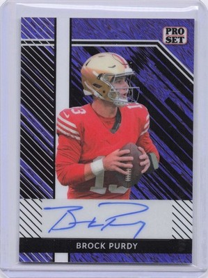 2024 Leaf Brock Purdy Purple Shimmer Auto /7 #PSA-BP1 49ers 813