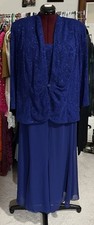 Grandmother of Bride/ Groom Formal Two Piece Sparkly Dress  Jacket Sz 18W NWT