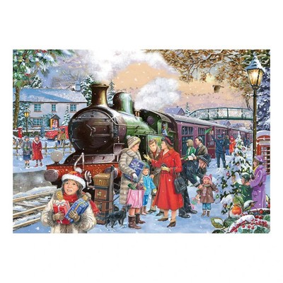 Home for Christmas 500 Big Piece Jigsaw Puzzle HOP New