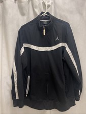 Nike Jordan Men's Large Black Full Zip Jumpman Track Jacket Basketball Athletic