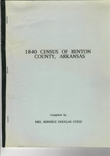 1840 Census Benton County, Arkansas