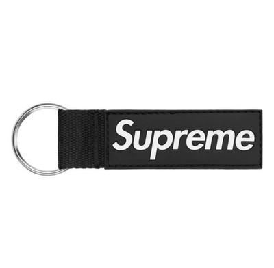 Supreme Webbing Keychain Black FW20 Supreme Keychain Rare New With Tags