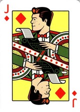Theory 11 Superman Playing Cards -Jimmy Olsen -Jack of Diamonds